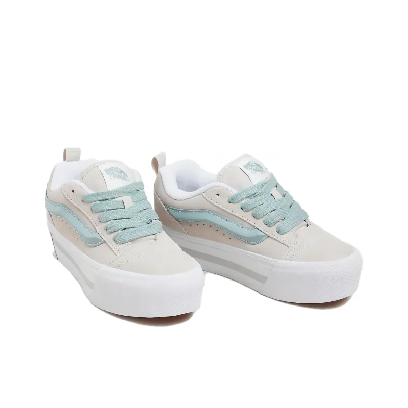 Vans Knu Stack Anti Slip Wear Resistant Low Top Skateboard Shoes Unisex White-2