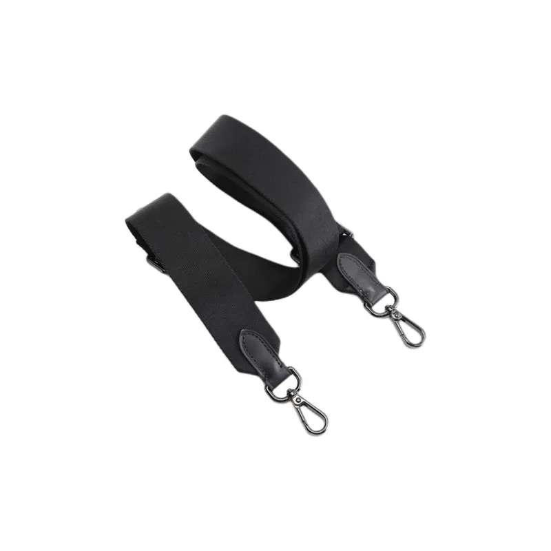 Canvas Shoulder Strap Clutch One Shoulder Chain Accessories Bag Strap Unisex Black-2