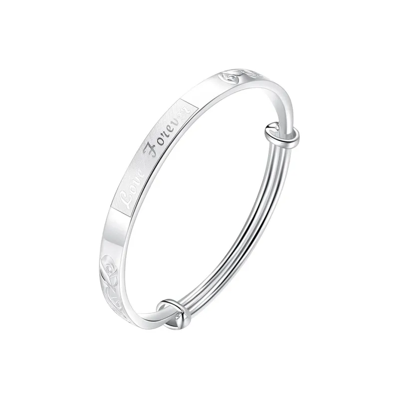 MIAOYINGE 999 Fine Silver Bangles Women's-0