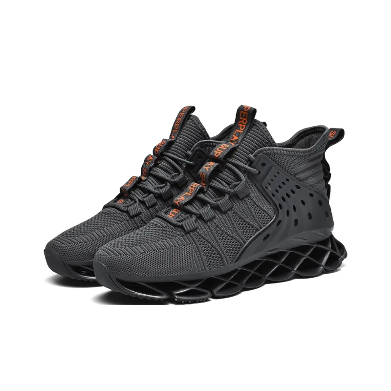 Jerden Smith Shock Absorbers With Slip Resistant And Abrasion Resistant Properties High Top Casual Shoes Men's-2