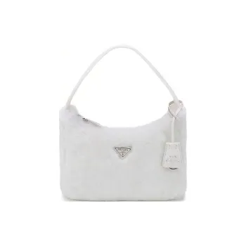 PRADA Fur Shoulder Bag, Handbag, Shoulder Bag Women's White