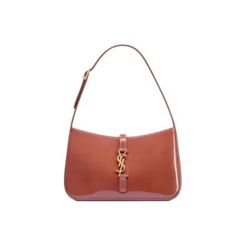 SAINT LAURENT LE5A7 Cow Leather Hobo Bag One Shoulder Handbags Small Size Women's Light Rose