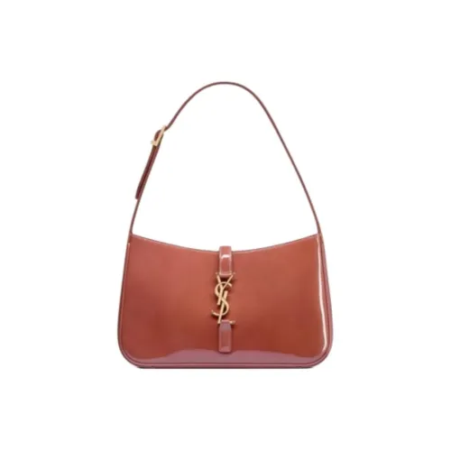 SAINT LAURENT LE5A7 Cow Leather Hobo Bag One Shoulder Handbags Small Size Women's Light Rose