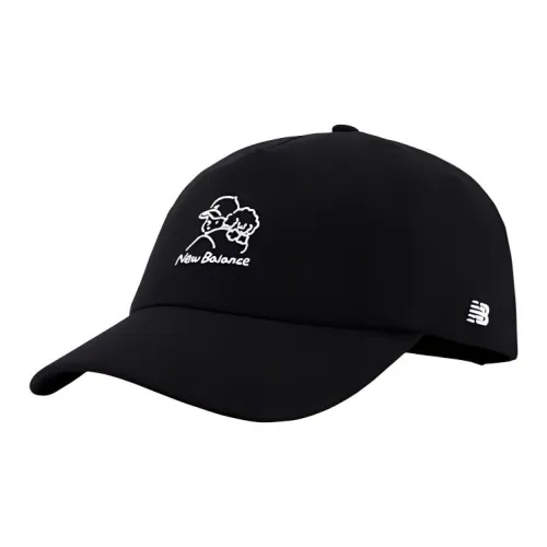 New Balance Polyamide Baseball Caps Unisex Black/White