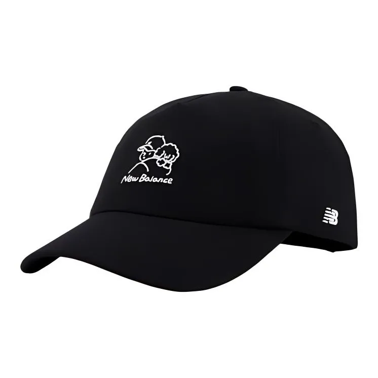 New Balance Polyamide Baseball Caps Unisex Black/White-0