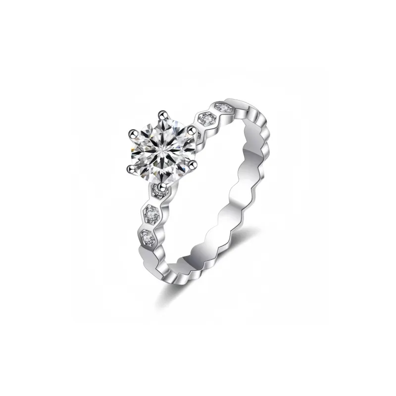 Stone On The Line S925 Silver Rings Women's-3