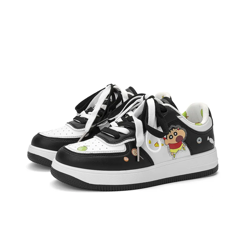 Crayon Shinchan Low Top Skateboard Shoes Unisex-28
