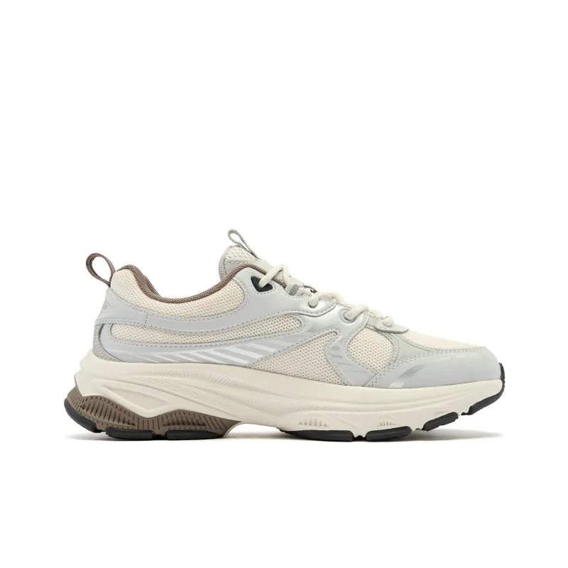QIAODAN Cushioning Anti-Slip And Wear-Resistant Low-Top Casual Running Shoes Women's White Gray-1