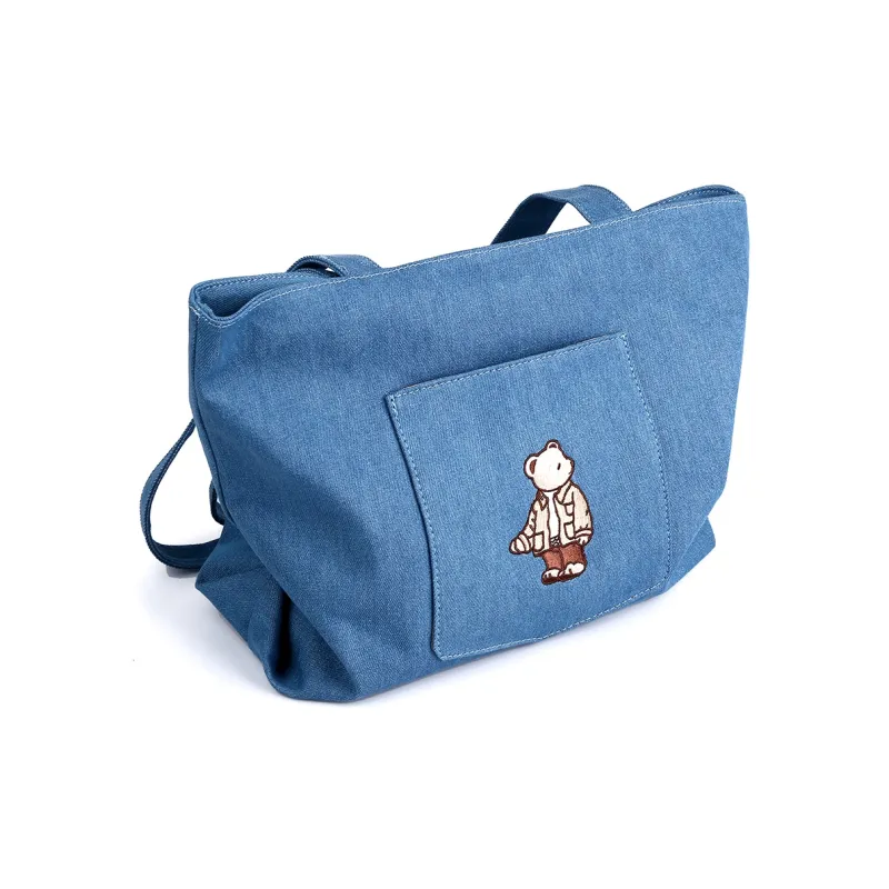 Ceion Keust Denim Shoulder Bag Women's Multicolor-5