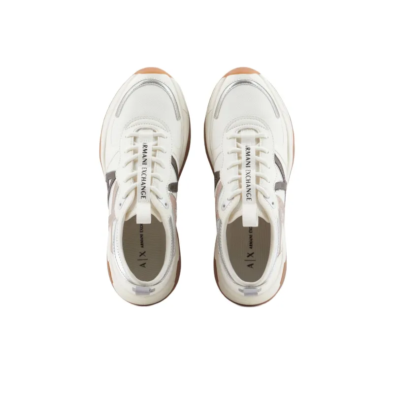 ARMANI EXCHANGEAE Chunky Low Top Casual Shoes Women's Beige-2