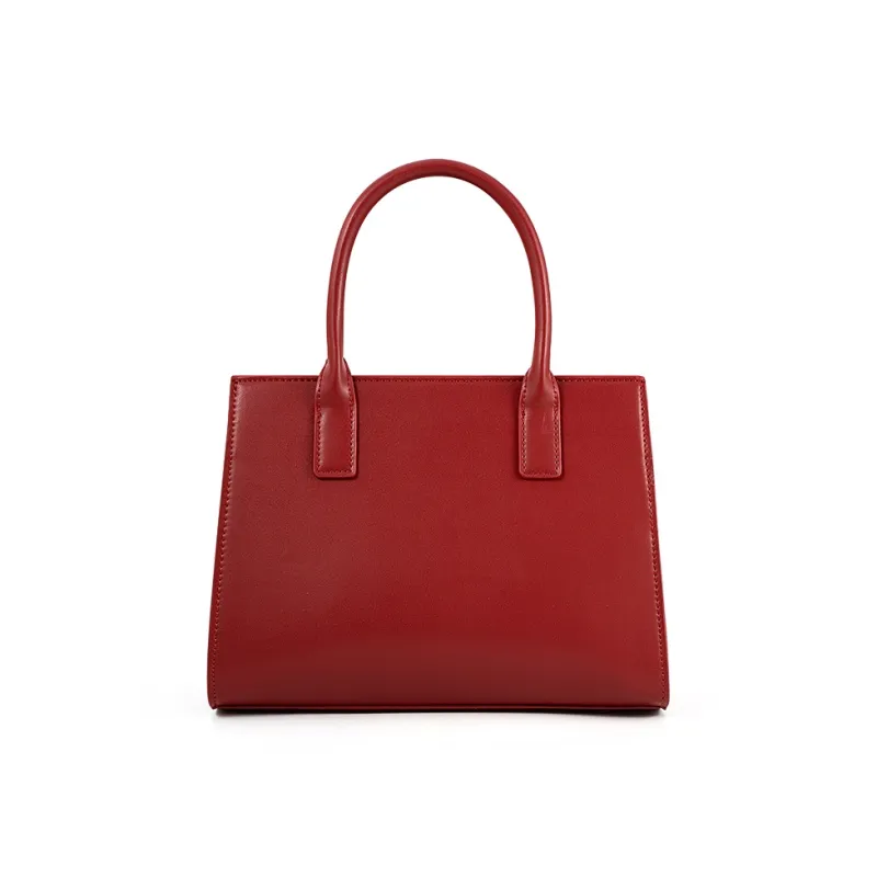 Vigno Synthetic Leather Shoulder Bag Crossbody Bag Handbag Medium Size Women's Red-34