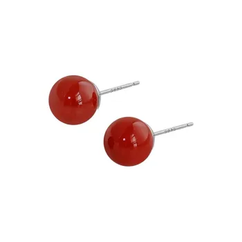 QIDUYINSHI Agate Stud Earrings Women's