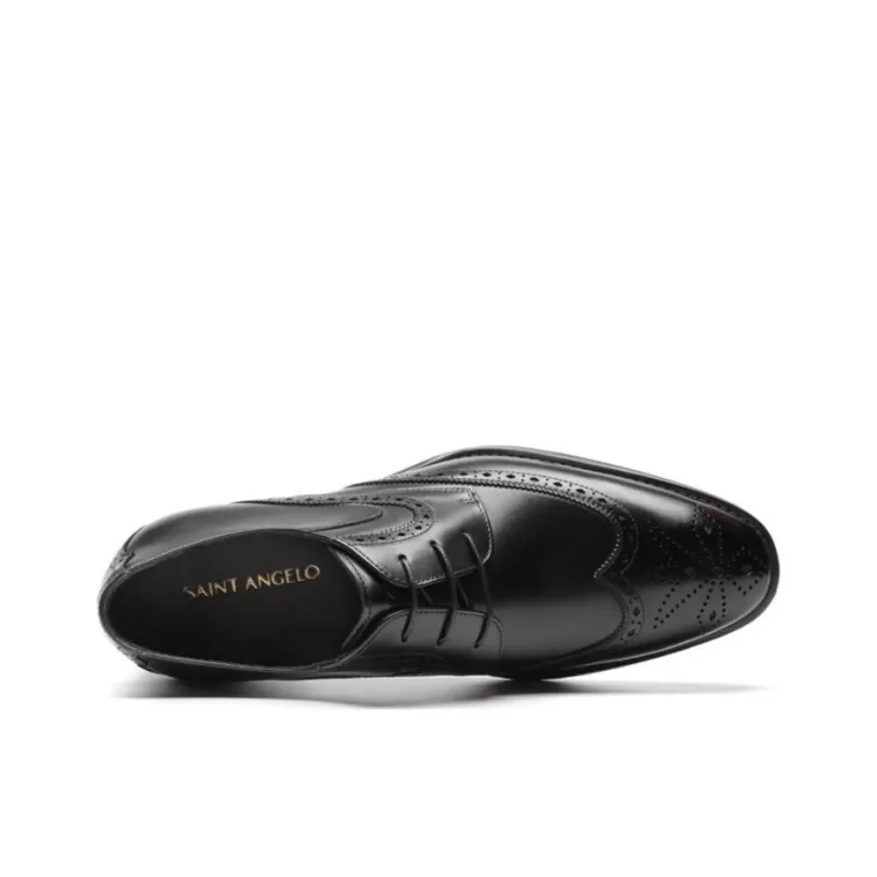 SAINT ANGELO Dress Shoes Men Low Top Dark Coffee/Black-2