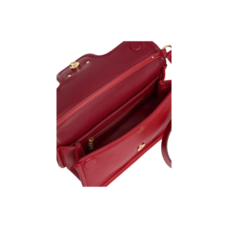 Valentino GARAVANI Leather One Shoulder Handbags Medium Size Women's Red-3