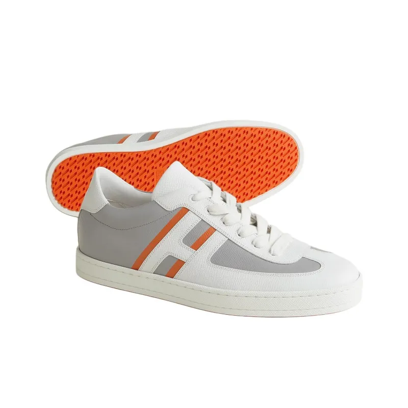 HERMES Boomerang Low Top Skateboard Shoes Men's Gray-3
