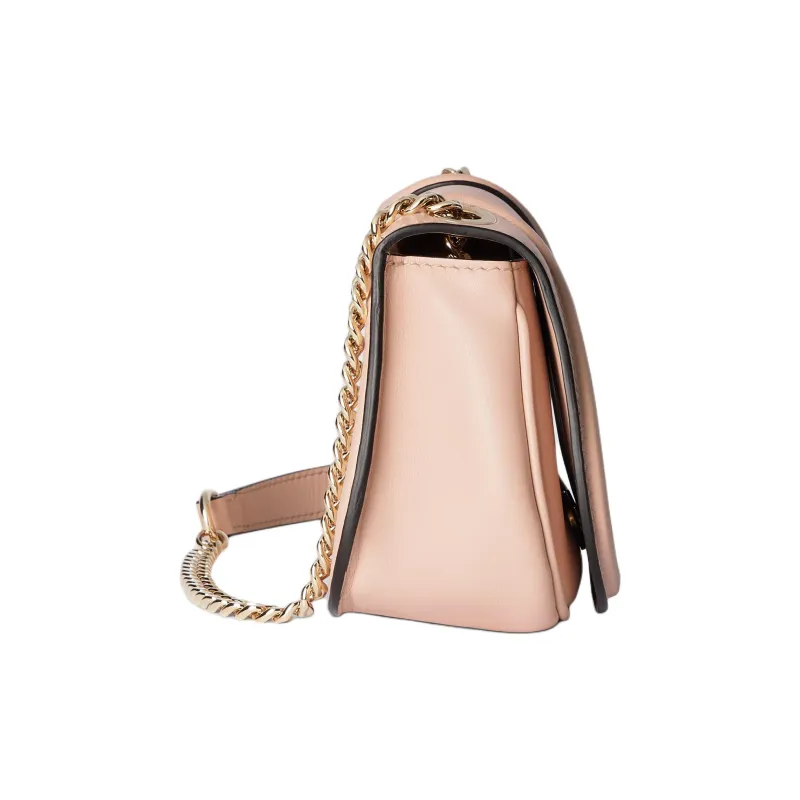 GUCCI Blondie Leather Shoulder Bag Mini Women's Light Pink-2
