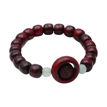 JIUHUASHAN Red Rosewood Bracelets Unisex