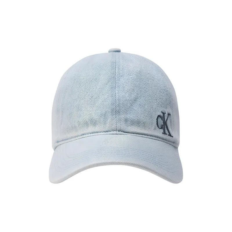 CALVIN KLEIN 100% Cotton Baseball Caps Unisex Denim Light Blue-0