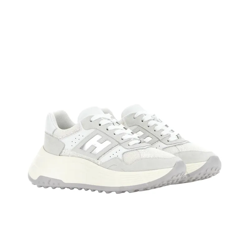 HOGAN Panelled Lace Up Sneakers Women's-2