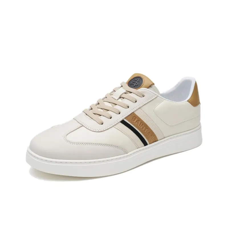 SAINT ANGELO Anti Slip Wear Resistant Low Top Skateboard Shoes Men's Ecru-0