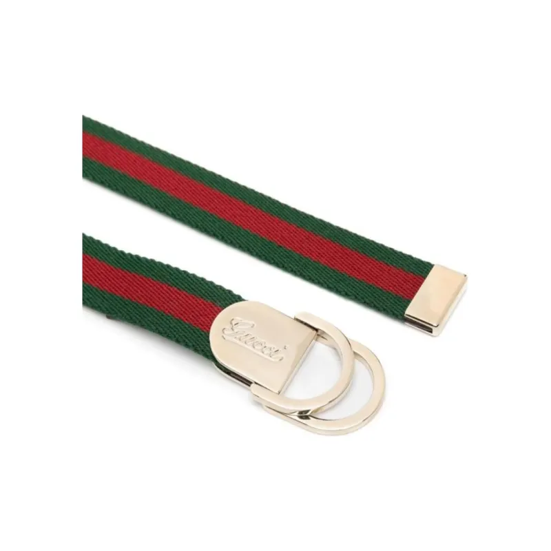 GUCCI Web-canvas Logo-buckle Belt-2