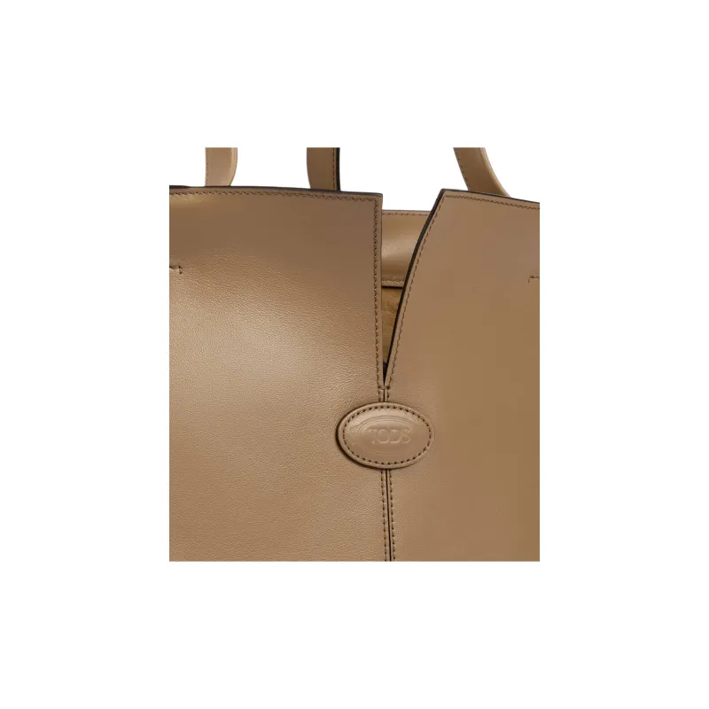 TOD'S Logo Debossed Medium Tote Bag-4