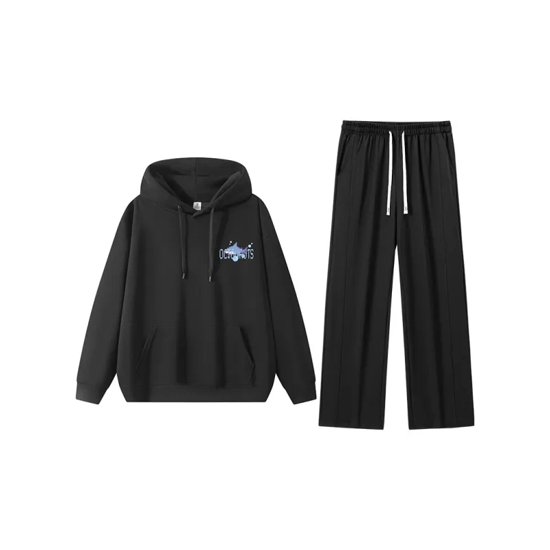 Small Columns Under The Sea Sweatshirt Set Unisex-51