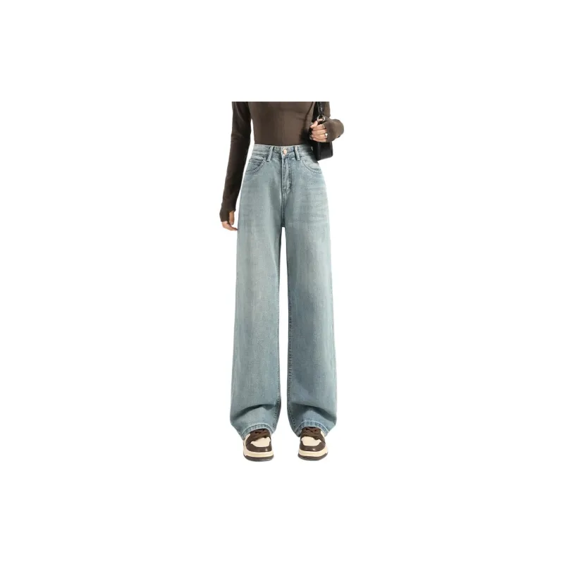 FAWENXIANGZI Jeans Women's Blue-2