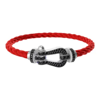 FRED 18K White Gold Bracelets Men's Red