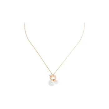 Ferragamo Gancini Pendant Embellished Chained Necklace
