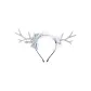 Silver Antler Christmas Headband