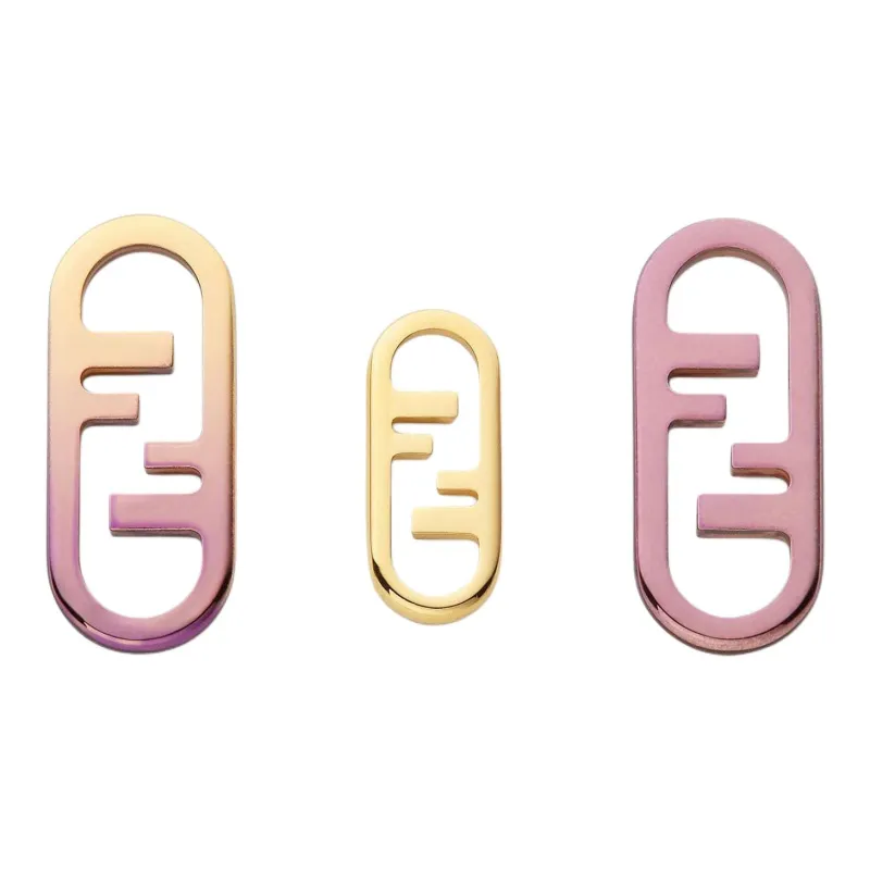 FENDI Metal Earrings Women's Pink-0