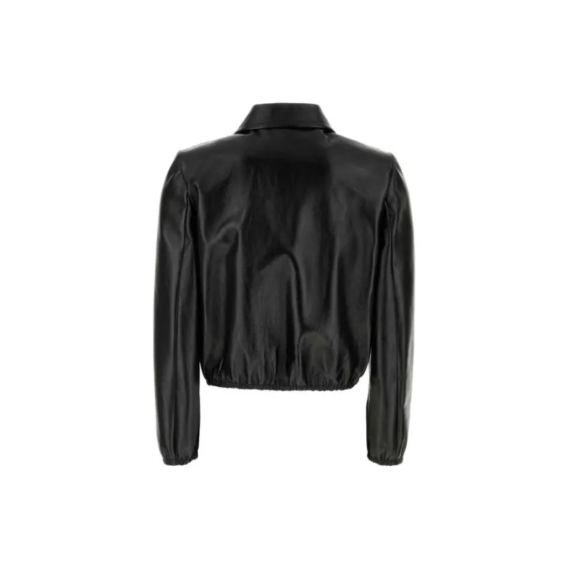 GUCCI Leather Bomber Jacket-1