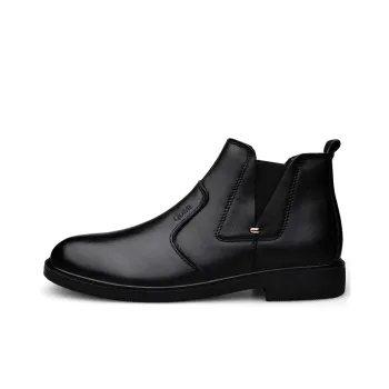 Qiandongmeili Chelsea Boots Men Black