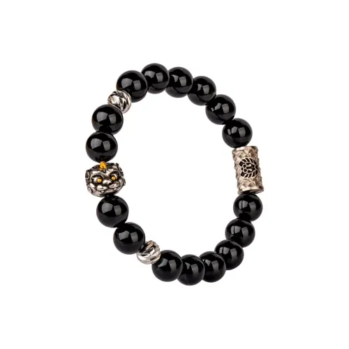 Rastaclat Agate Small Lion Chinese Style Beaded Bracelet Unisex