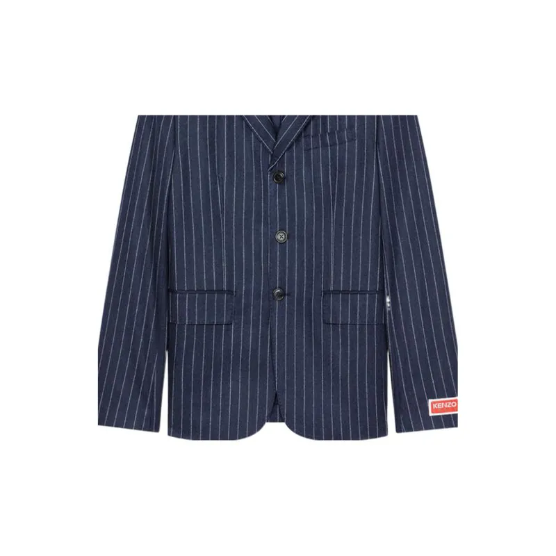 KENZO Pinstripe Single breasted Blazer-2
