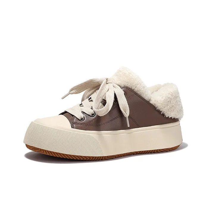 SELAIYA Thermal Low Top Skateboard Shoes Women's-0