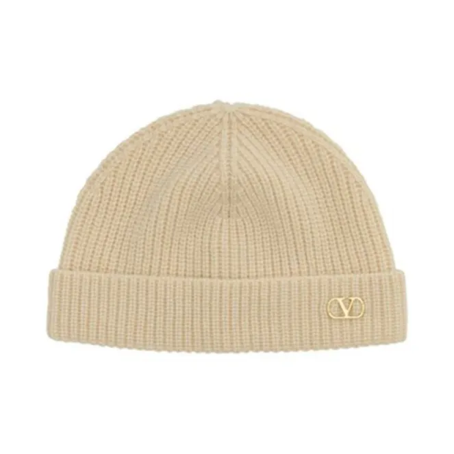 Valentino VLogo Signature Knitted Beanie-0