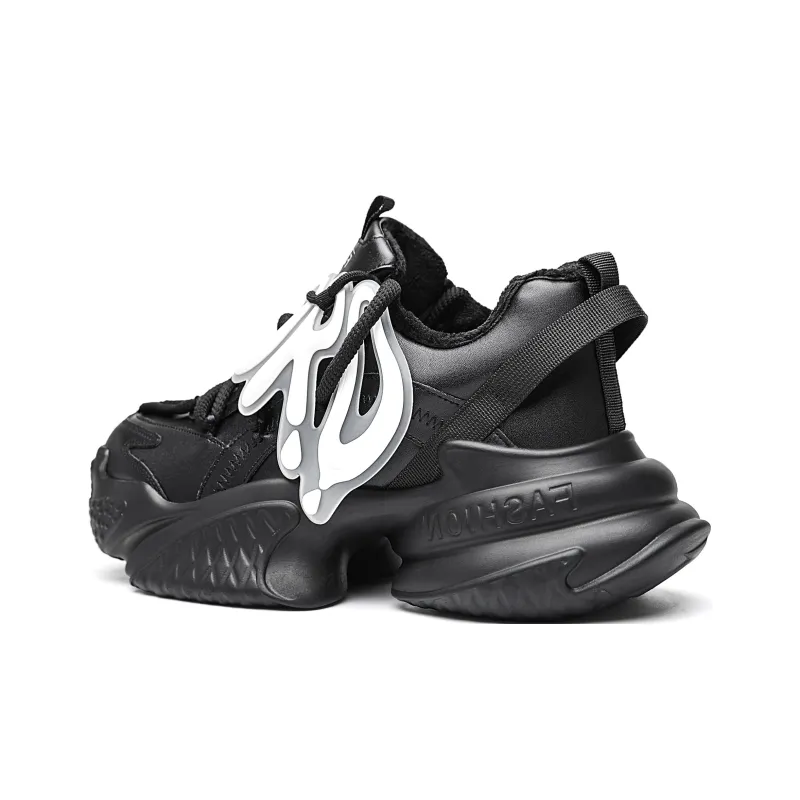 ORD Warm Impact Resistant Wear Resistant Lightweight Slip Resistant Low Top Chunky Sneakers Unisex-1