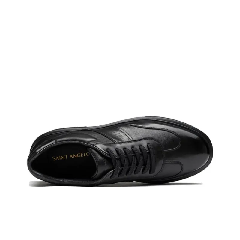 SAINT ANGELO Low Top Skateboard Shoes Men's Black-3