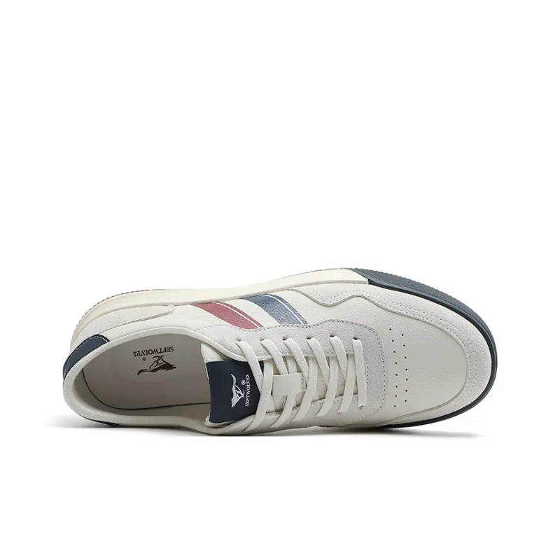 SEPTWOLVES Low Top Trendy Color Blocking Commute Minimalist Style Men's Skateboard Shoes HD-2