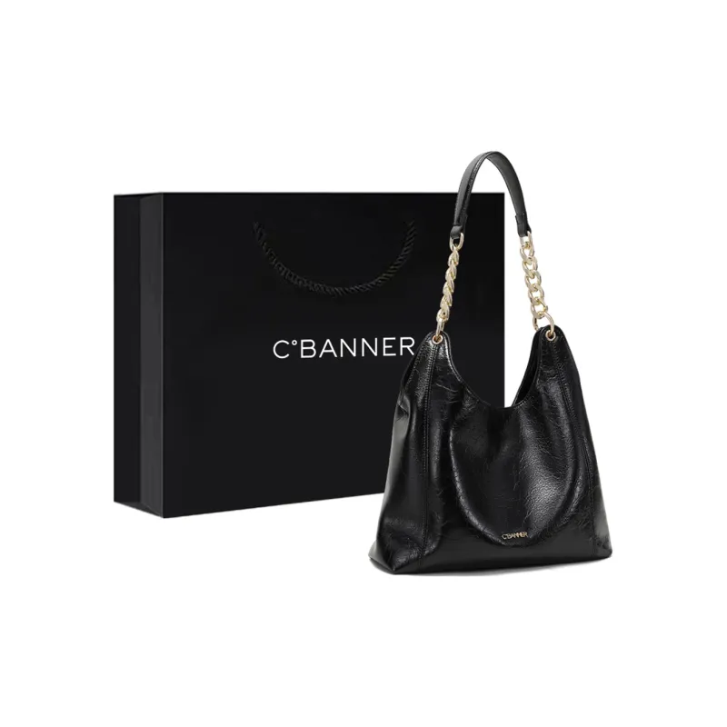 C°BANNER Synthetic Leather One Shoulder Underarm Tote Regular Women's Black-0