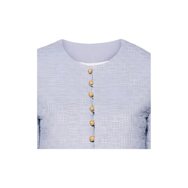 CELINE Triomphe Boutis Chelsea Jacket In Striped Cotton-5