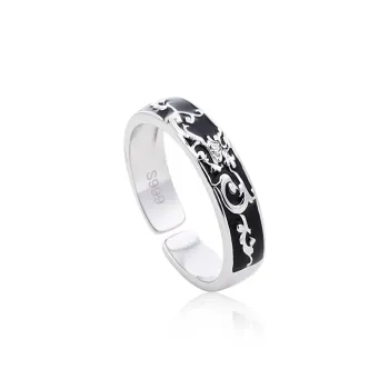 FOREVER MELODY 999 Fine Silver Rings Men's