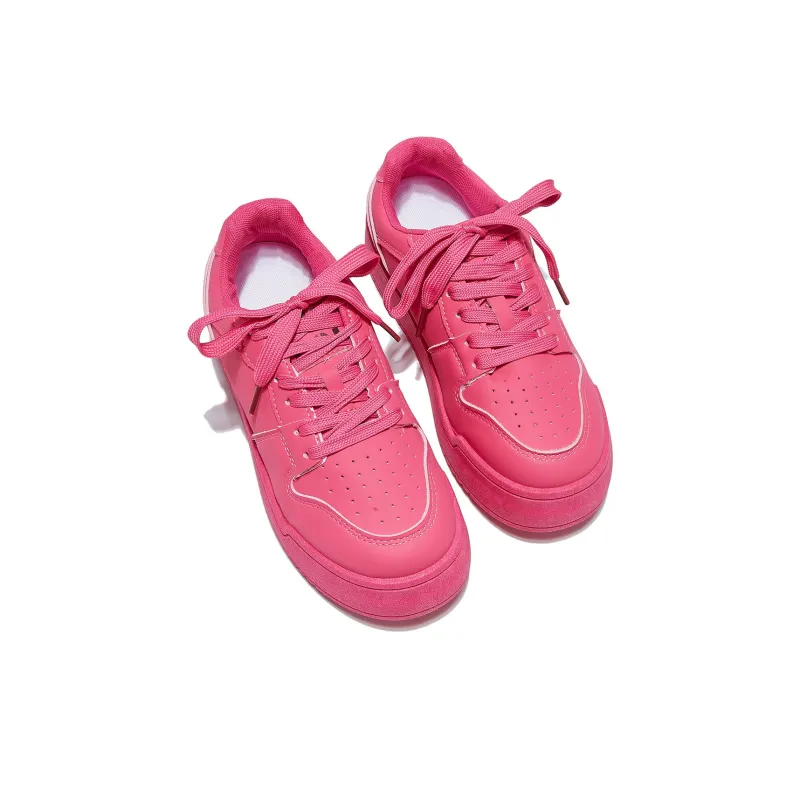 Georgina Goodman Skateboard Shoes Women's Low Top Silver, Ecru, Rose Red, Yellow, Neon Green, Moon Blue-15
