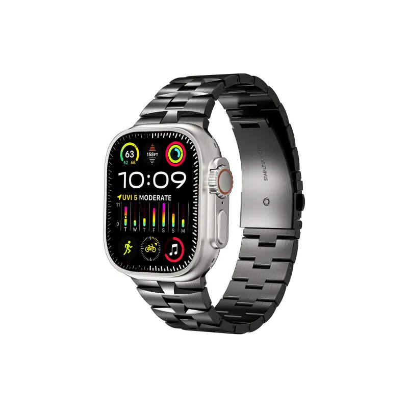 MSSM Watch Band Apple Compatibility Stainless Steel Material-2