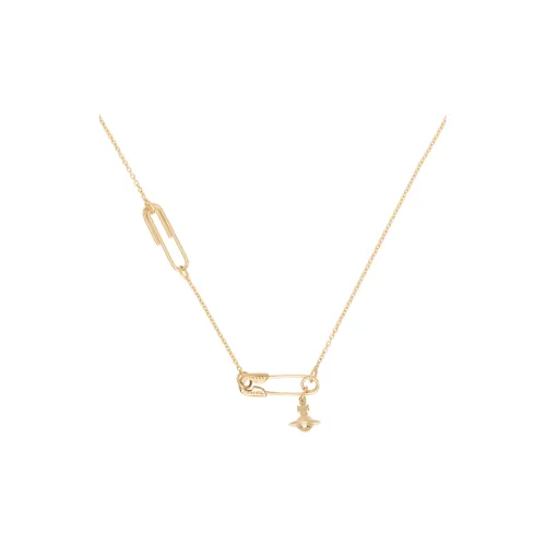 Vivienne Westwood Recycled 925 Silver Necklaces Women's Gold