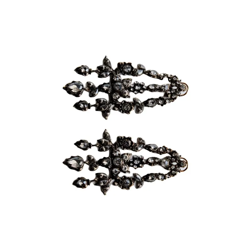 ZARA Zinc Earrings Women's Antique Gold-2
