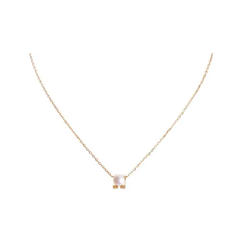 CARTIER 18K Rose Gold Necklaces Unisex Rose Gold
