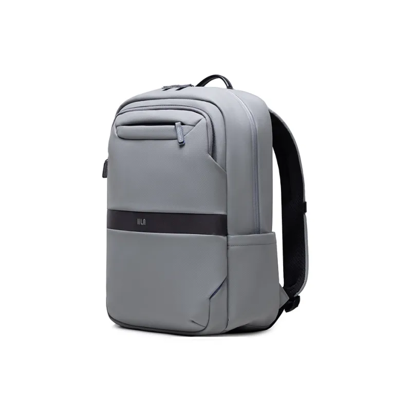 HLA Polyester Laptop Backpack Large Size Men's Black/Gray-24